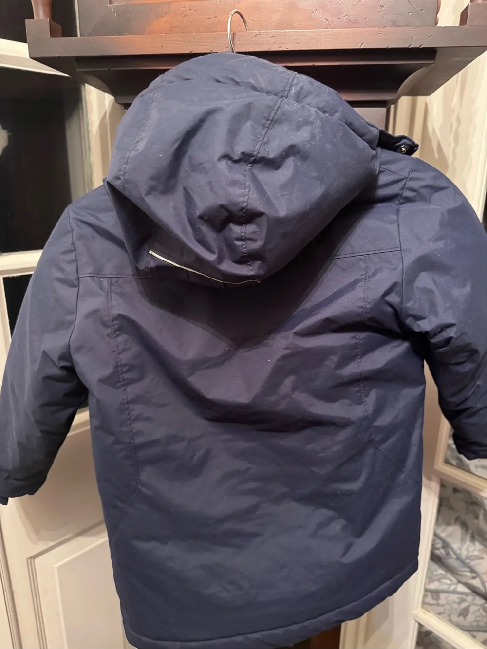 Columbia Navy Blue Kids Puffer Jacket with Hood